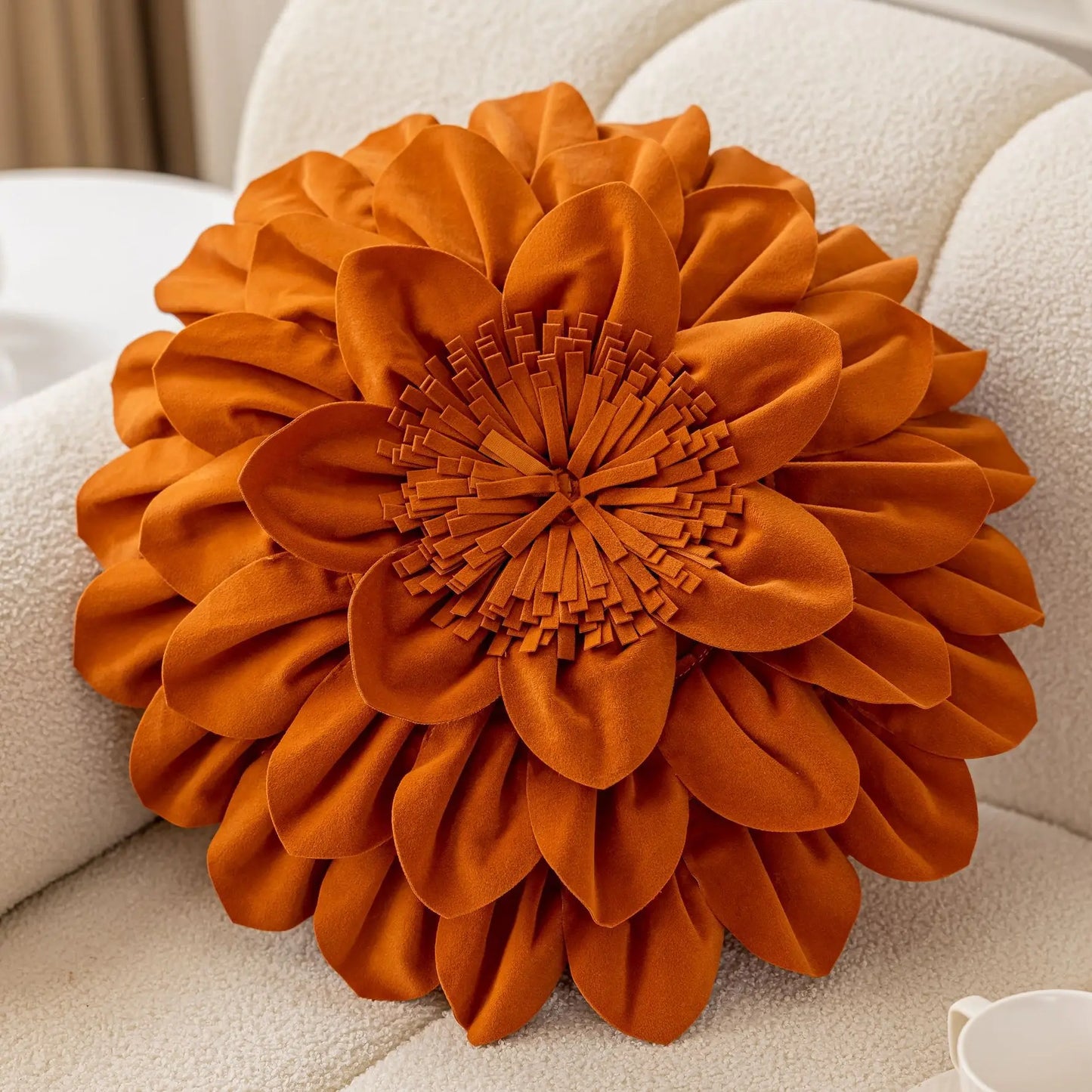 Lux Velvet Petal Cushion Cover