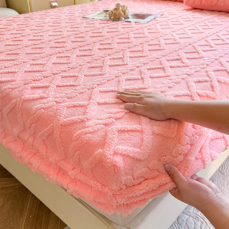 Cozy Winter Fleece Fitted Sheet