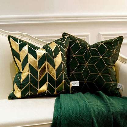 Luxurious Velvet Art Deco Cushion Cover