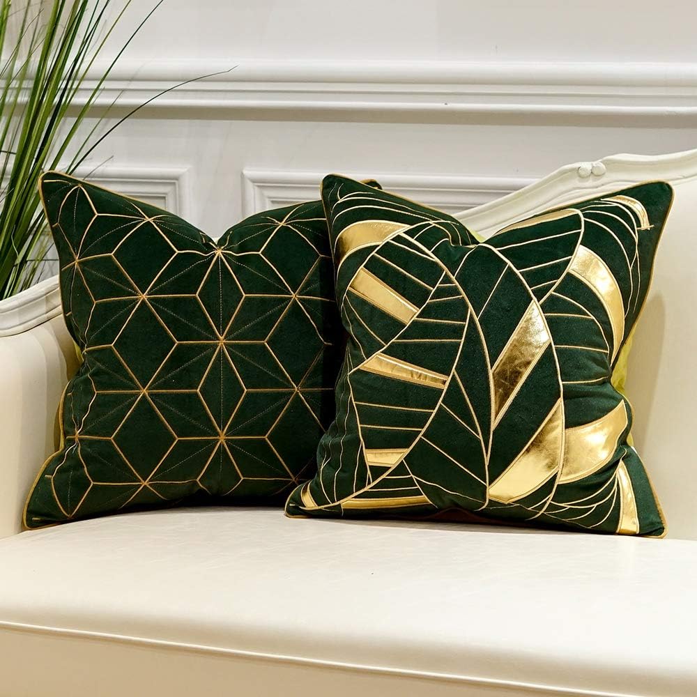 Luxurious Velvet Art Deco Cushion Cover
