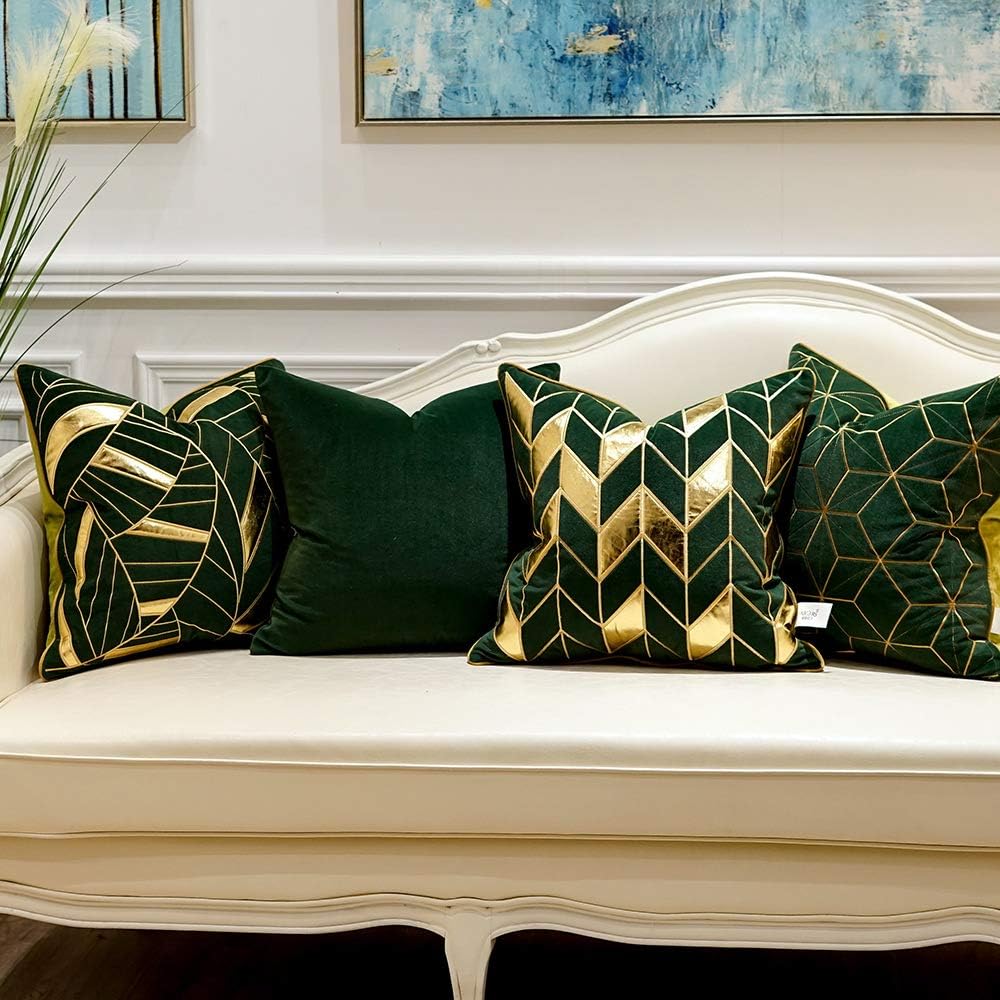 Luxurious Velvet Art Deco Cushion Cover