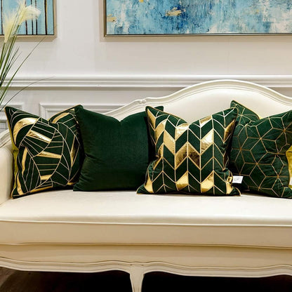 Luxurious Velvet Art Deco Cushion Cover