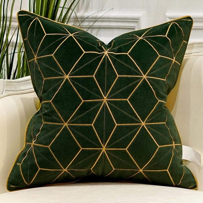 Luxurious Velvet Art Deco Cushion Cover