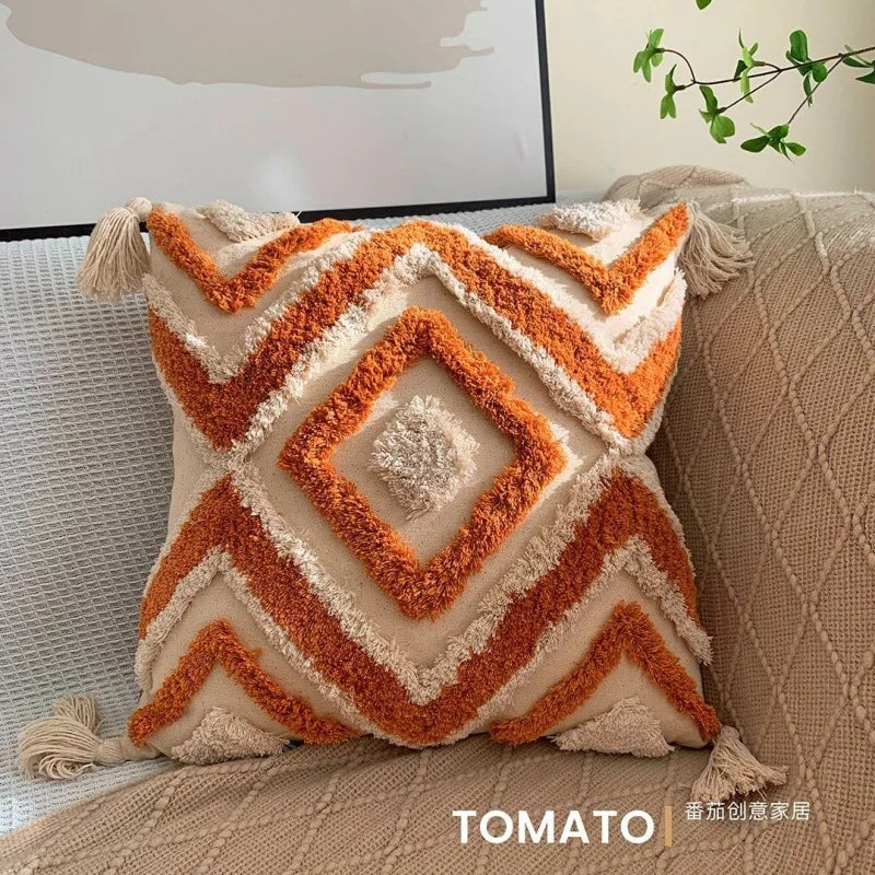 Bohemian Embroidered Pillow Cover