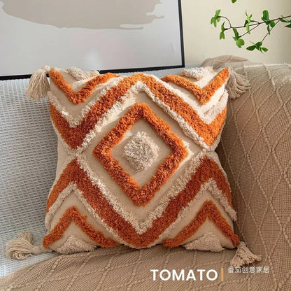 Bohemian Embroidered Pillow Cover