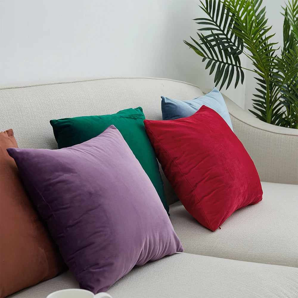 Elegant Velvet Pillow Cover Collection
