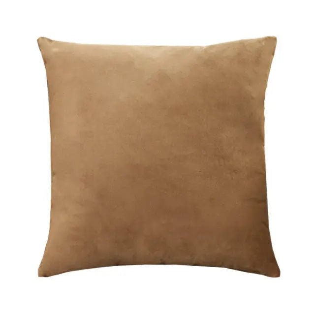 Dutch Velvet Cushion Cover – Solid Color, Multiple Sizes