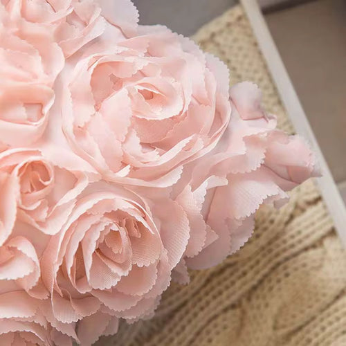 3D Rose Satin Throw Pillow Cover – Romantic Valentine's Day Decor