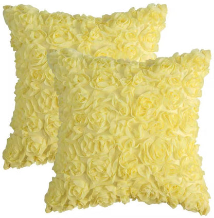 Lifelong Elegance Rose Pillow Cover (Pack of 2)