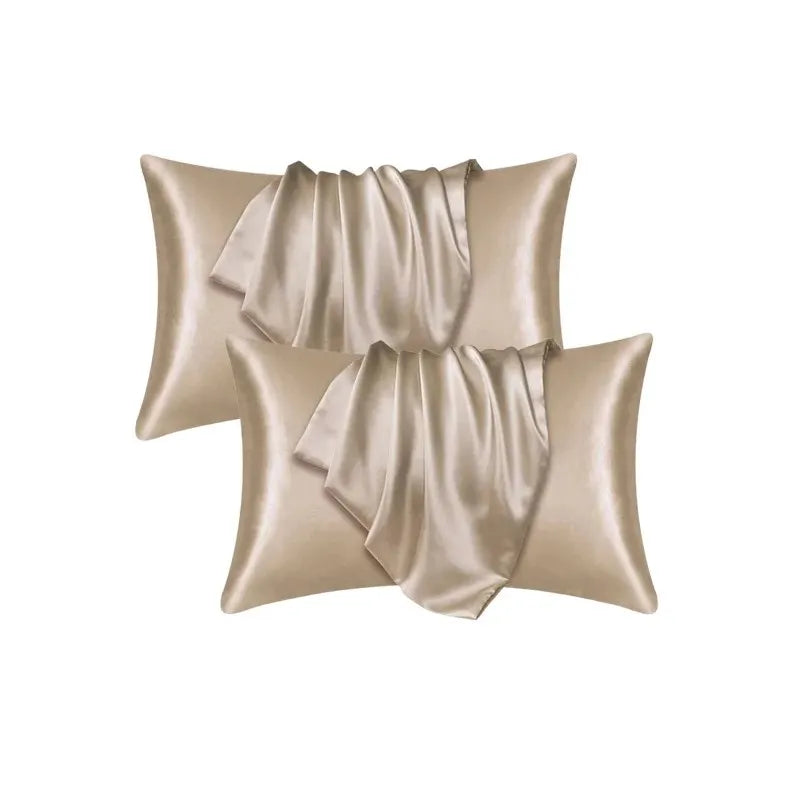 Luxe Silk-Feel Floral Pillow Cover