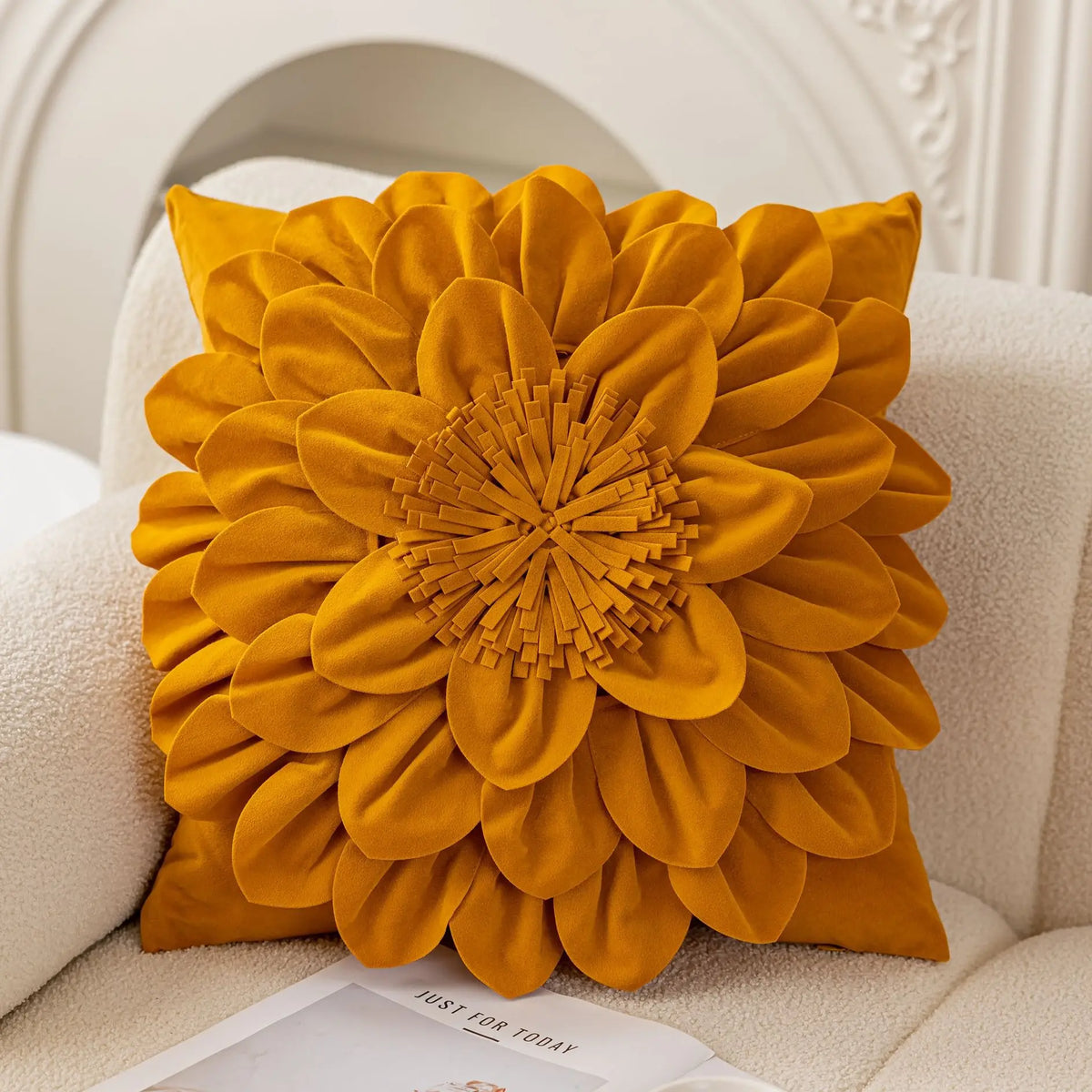 Lux Velvet Petal Cushion Cover