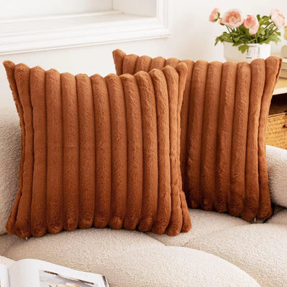 Luxurious Faux Fur Throw Pillow Cover