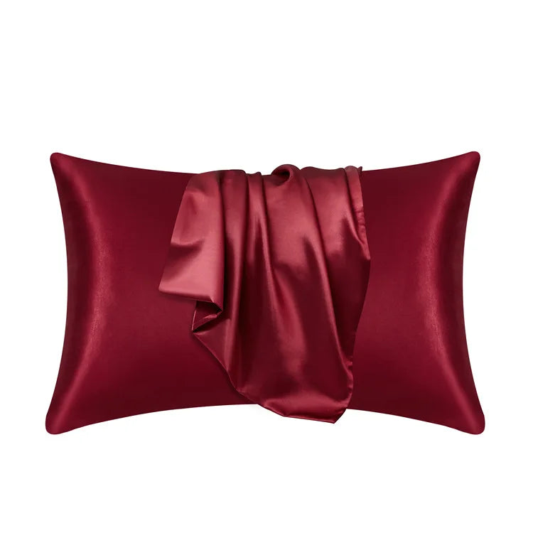 Luxe Silk-Feel Floral Pillow Cover
