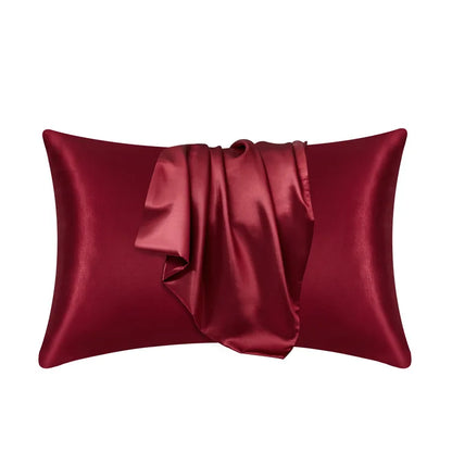 Luxe Silk-Feel Floral Pillow Cover
