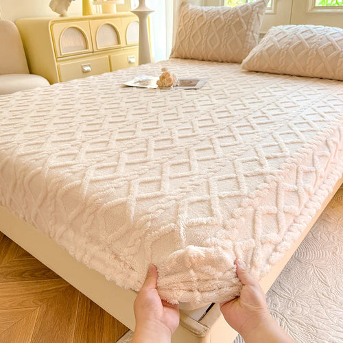 Cozy Winter Fleece Fitted Sheet