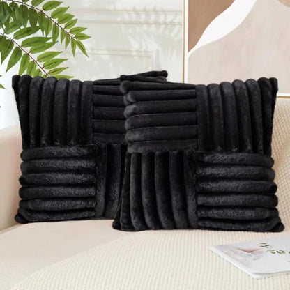 Luxurious Plush Pillow Cover Set