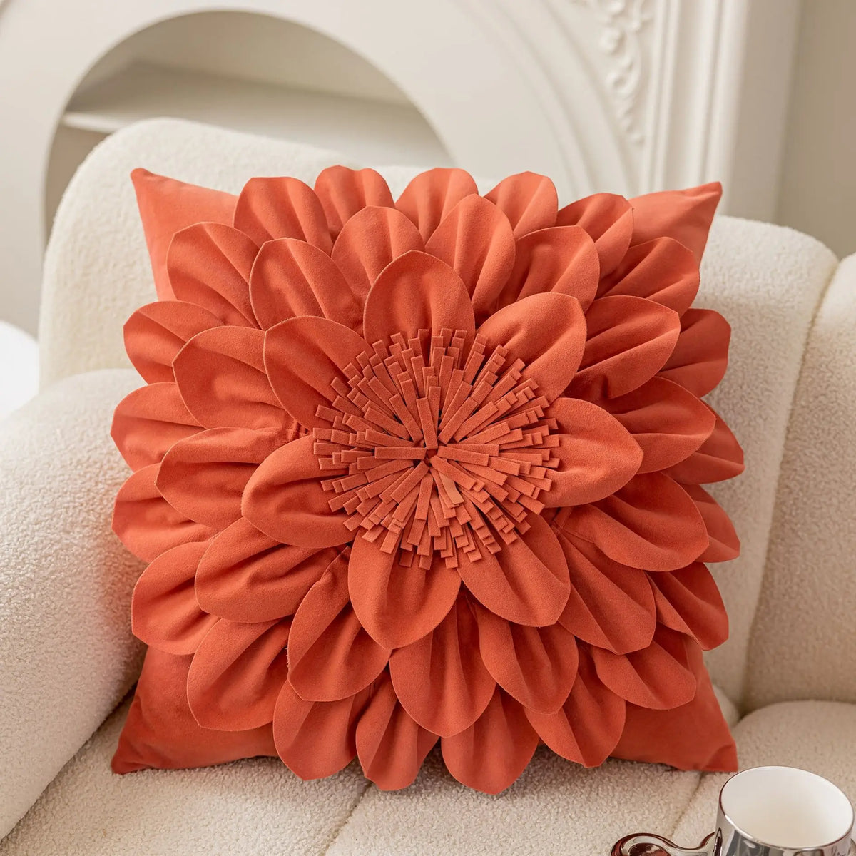 Lux Velvet Petal Cushion Cover