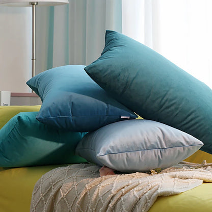 Luxury Velvet Plaid Pillow Covers