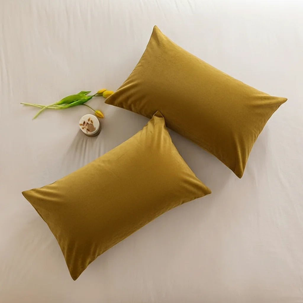 Luxury Velvet Plaid Pillow Covers