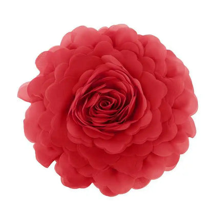 European Flower Cushion Cover Stereoscopic Flower Pillowcase Round Luxury Cushion.