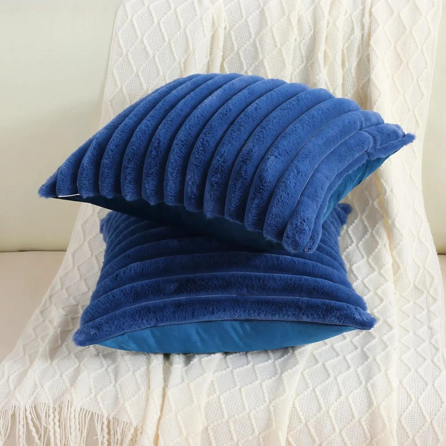 Luxurious Faux Fur Throw Pillow Cover