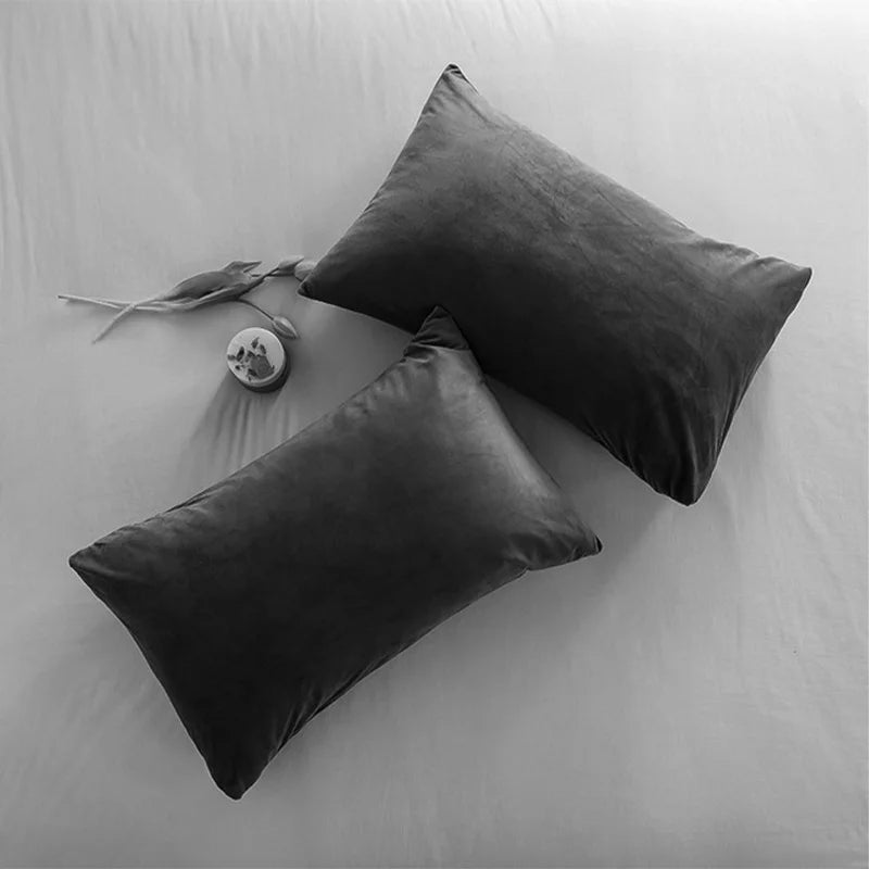 Luxury Velvet Plaid Pillow Covers