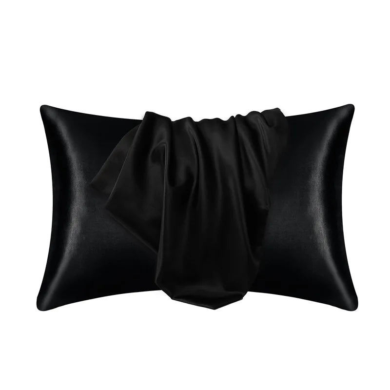 Luxe Silk-Feel Floral Pillow Cover
