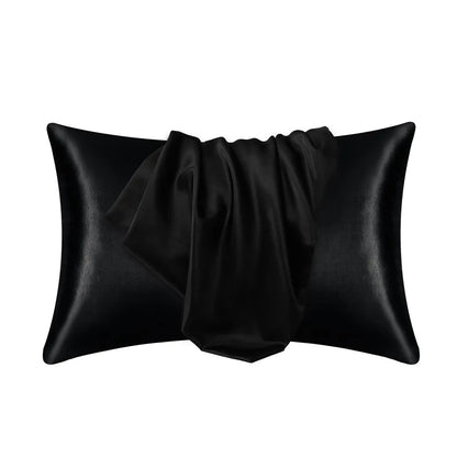 Luxe Silk-Feel Floral Pillow Cover