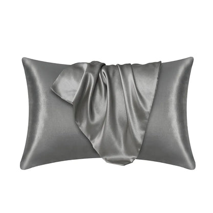 Luxe Silk-Feel Floral Pillow Cover