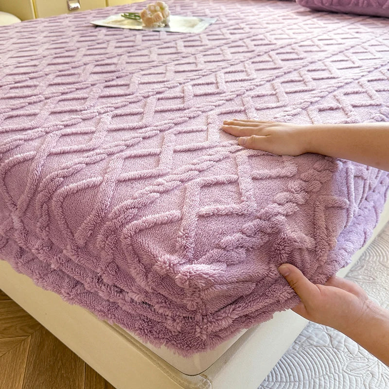 Cozy Winter Fleece Fitted Sheet