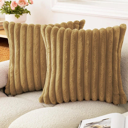 Luxurious Faux Fur Throw Pillow Cover