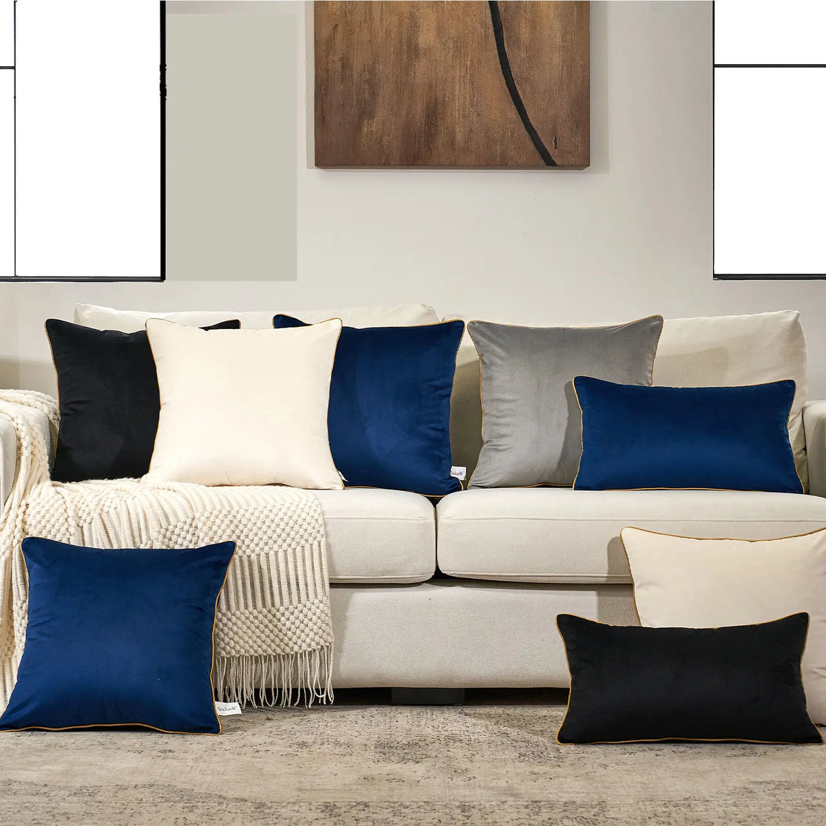 Lux Velvet Decorative Pillow Covers
