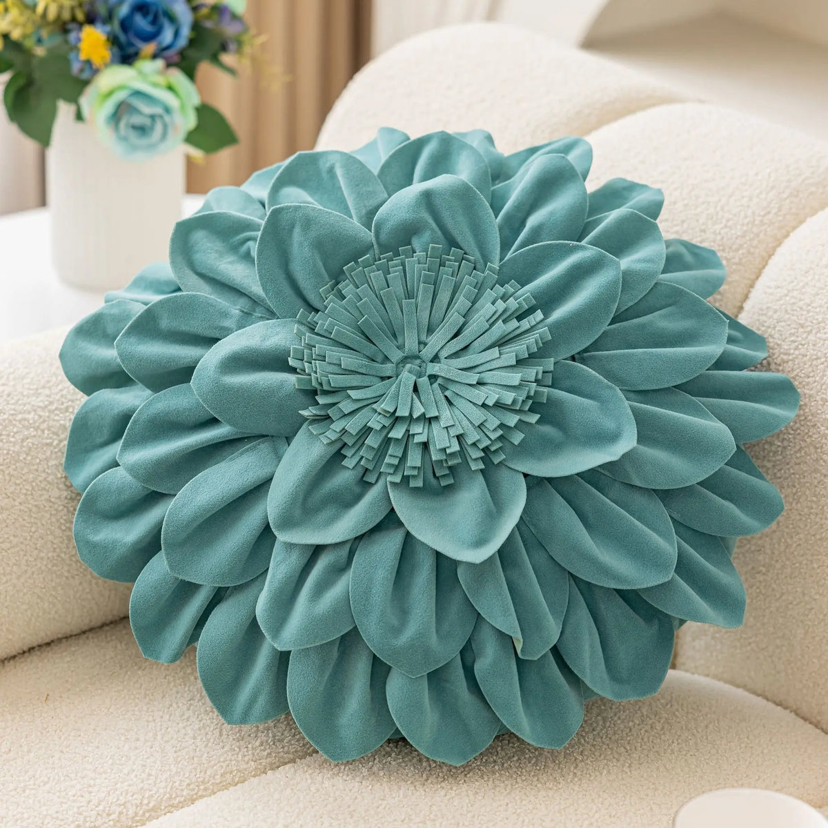 Lux Velvet Petal Cushion Cover