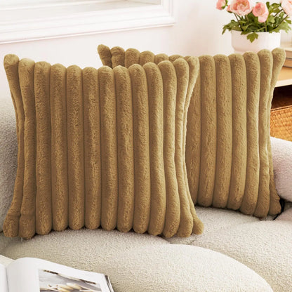 Luxurious Faux Fur Throw Pillow Cover