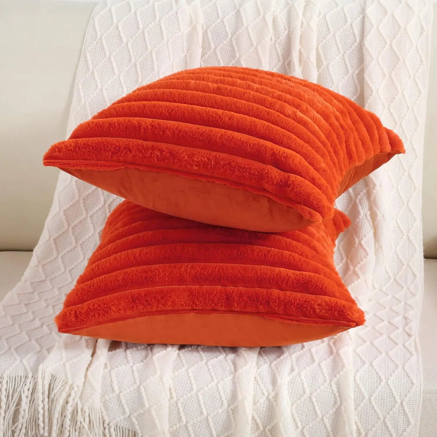 Luxurious Faux Fur Throw Pillow Cover