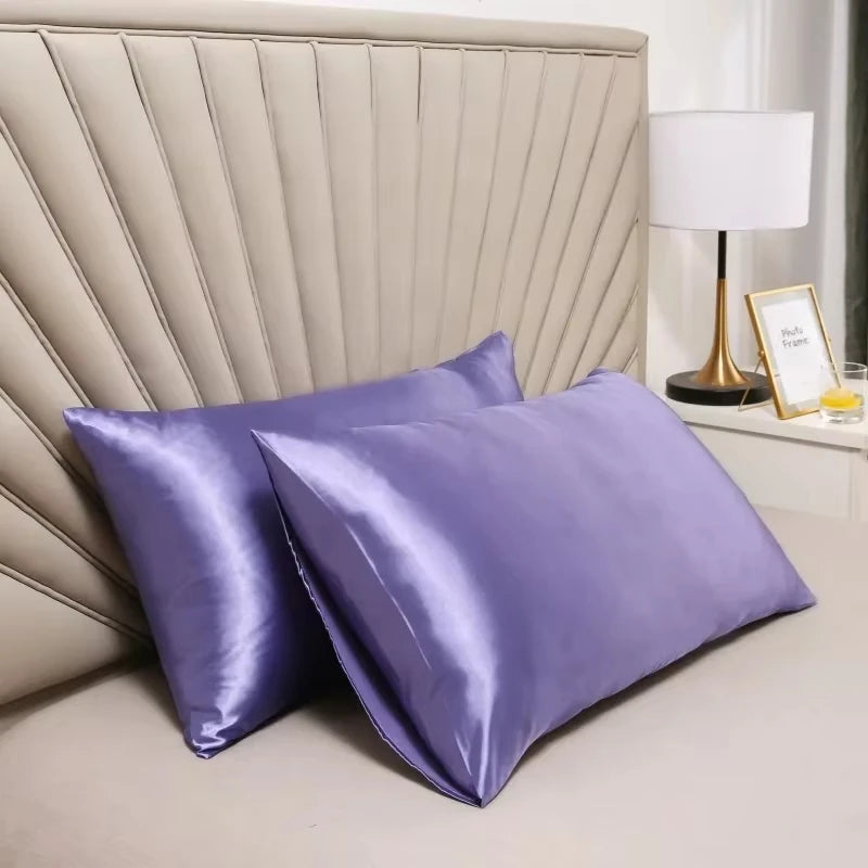 Luxe Silk-Feel Floral Pillow Cover