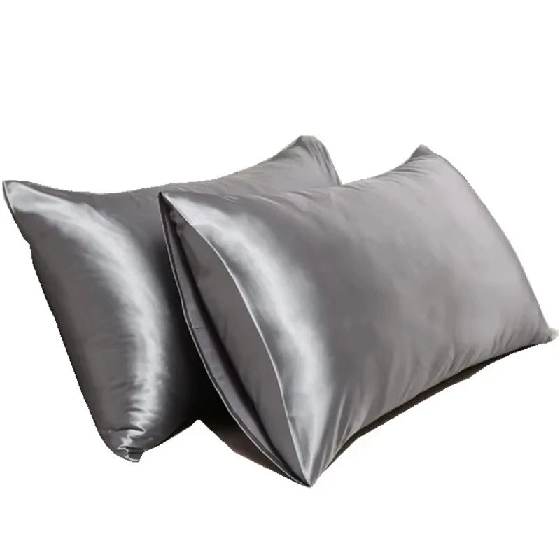 Luxe Silk-Feel Floral Pillow Cover