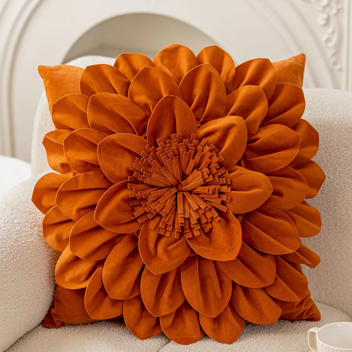 Lux Velvet Petal Cushion Cover