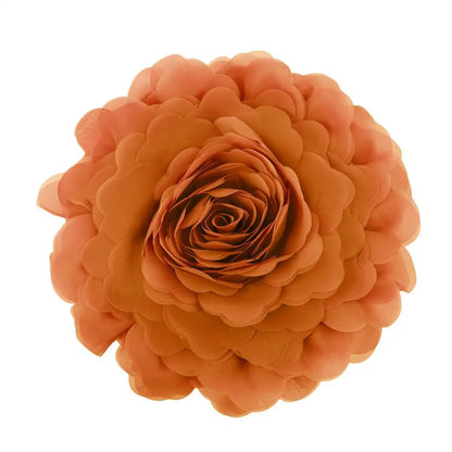 European Flower Cushion Cover Stereoscopic Flower Pillowcase Round Luxury Cushion.