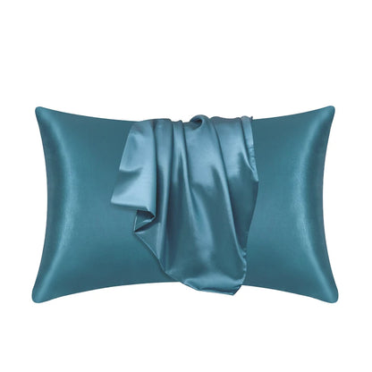 Luxe Silk-Feel Floral Pillow Cover