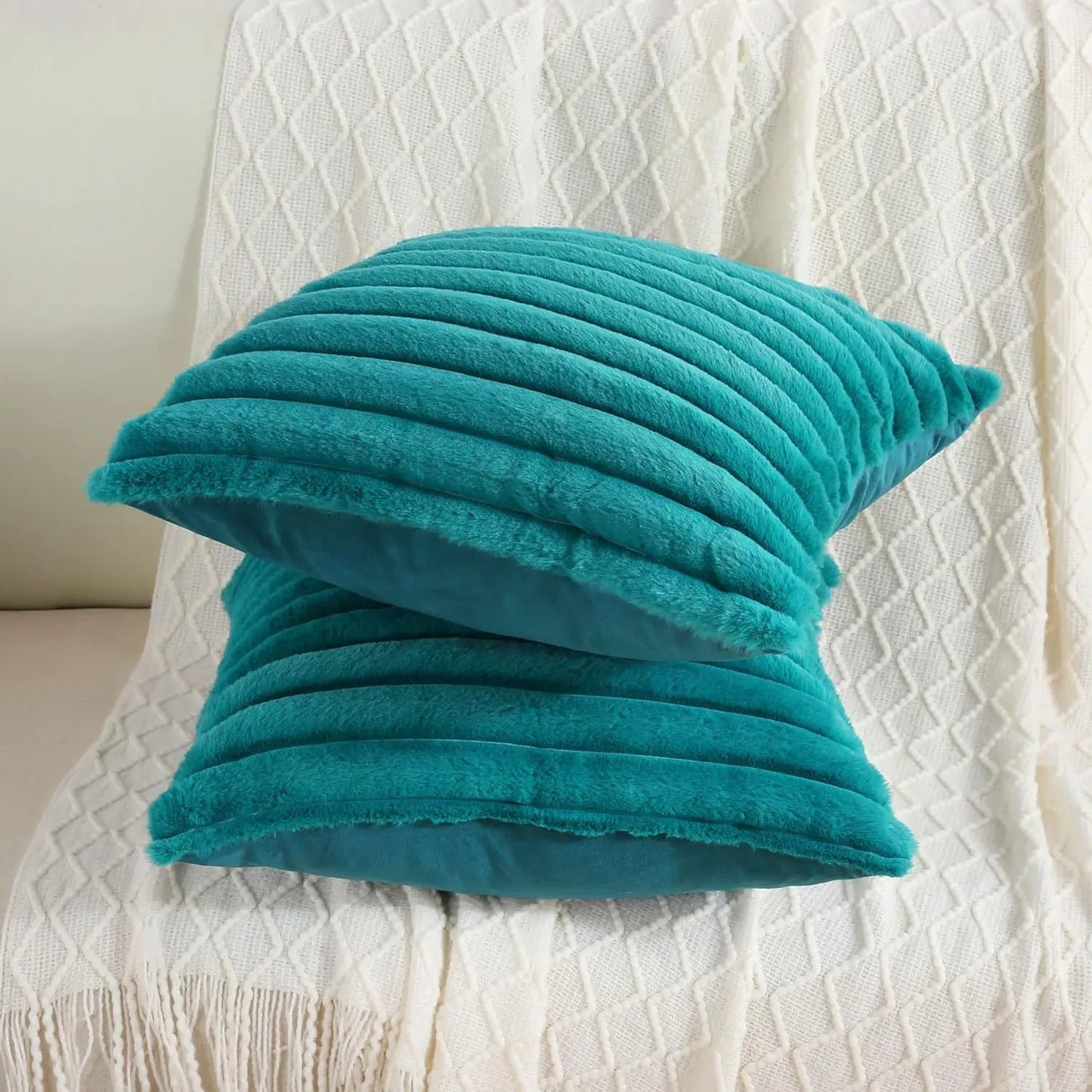Luxurious Faux Fur Throw Pillow Cover