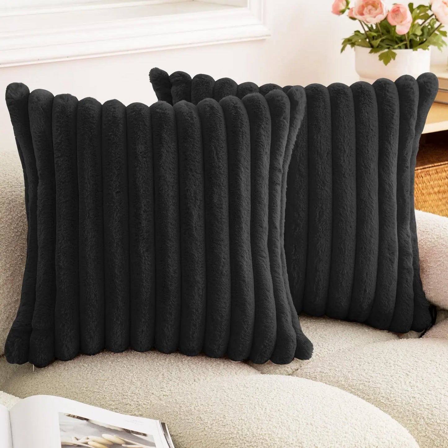 Luxurious Faux Fur Throw Pillow Cover