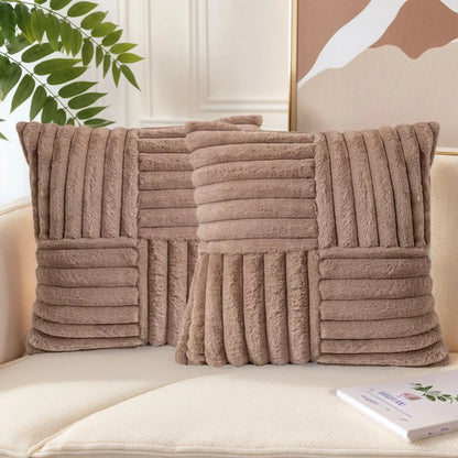 Luxurious Plush Pillow Cover Set