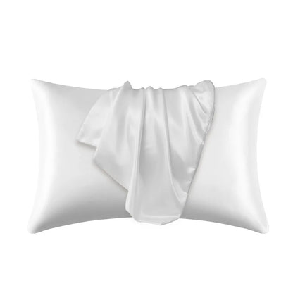 Luxe Silk-Feel Floral Pillow Cover