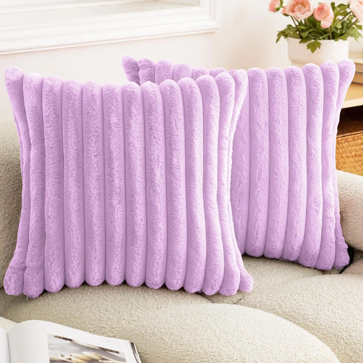Luxurious Faux Fur Throw Pillow Cover