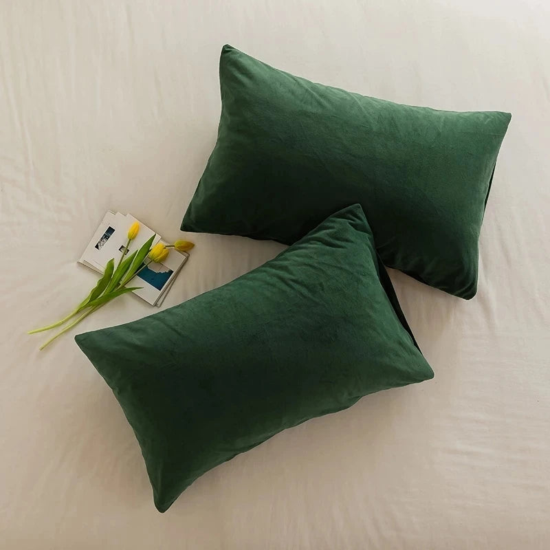 Luxury Velvet Plaid Pillow Covers