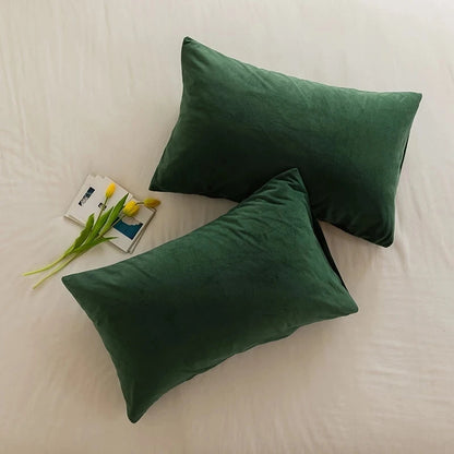 Luxury Velvet Plaid Pillow Covers