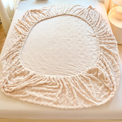 Cozy Winter Fleece Fitted Sheet