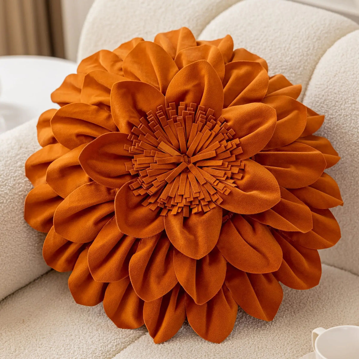 Lux Velvet Petal Cushion Cover