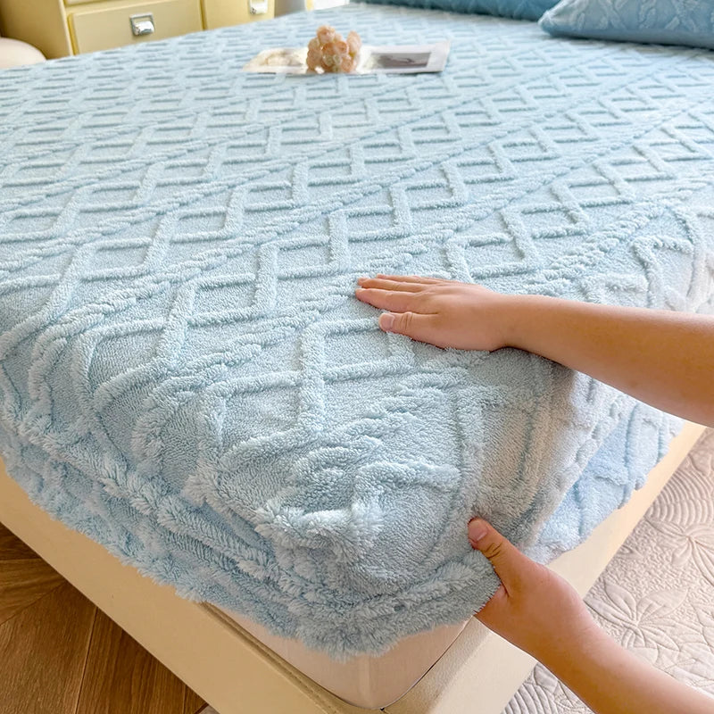 Cozy Winter Fleece Fitted Sheet